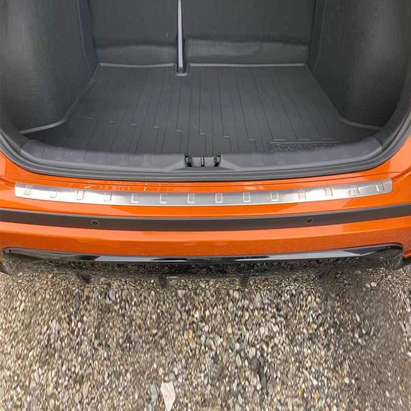 Car Rear Boot Trunk Bumper Protector Guard Trim Cover Rubber Sill Lip Black | UK